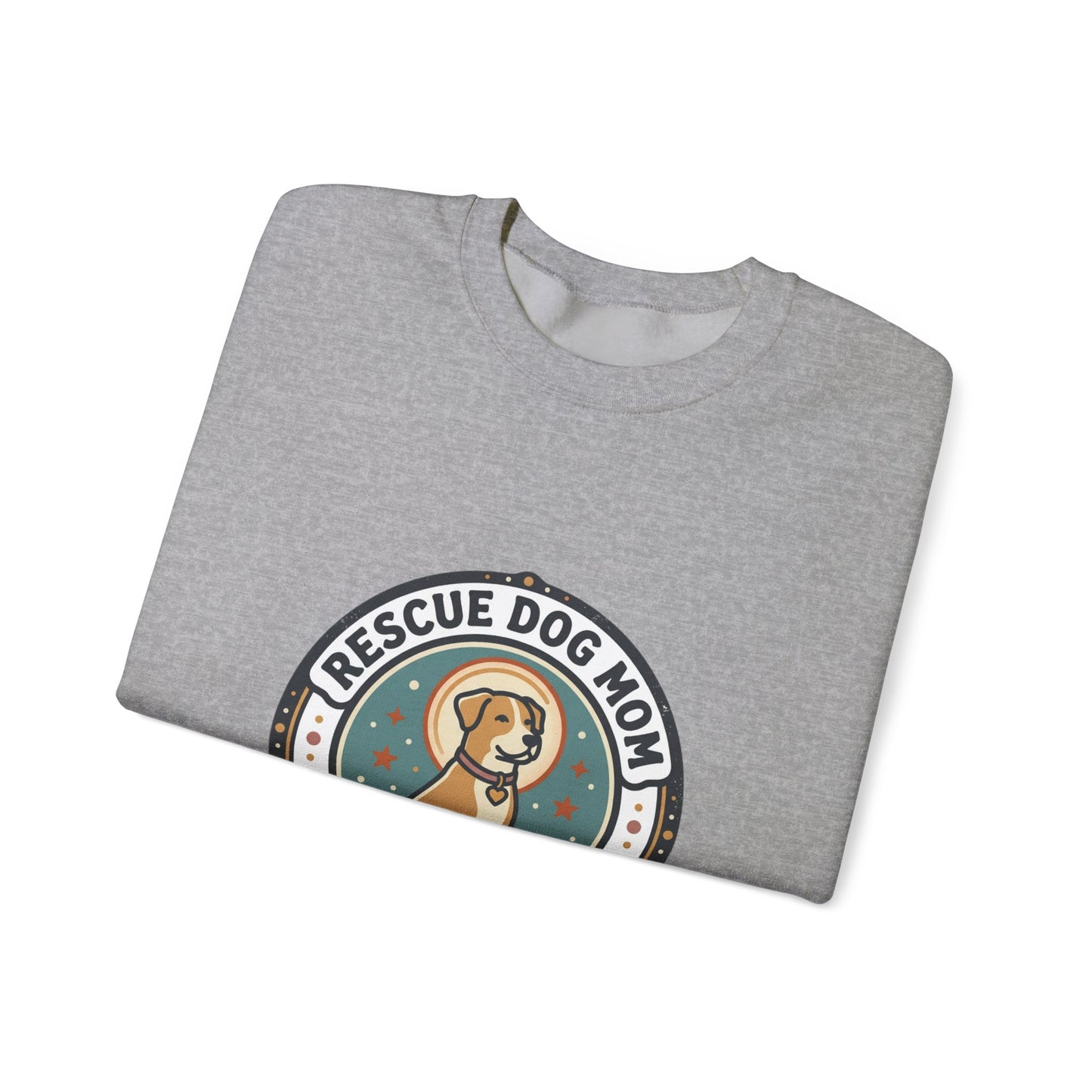 Rescue Dog Mom Crewneck Sweatshirt | rescue pride, fur baby