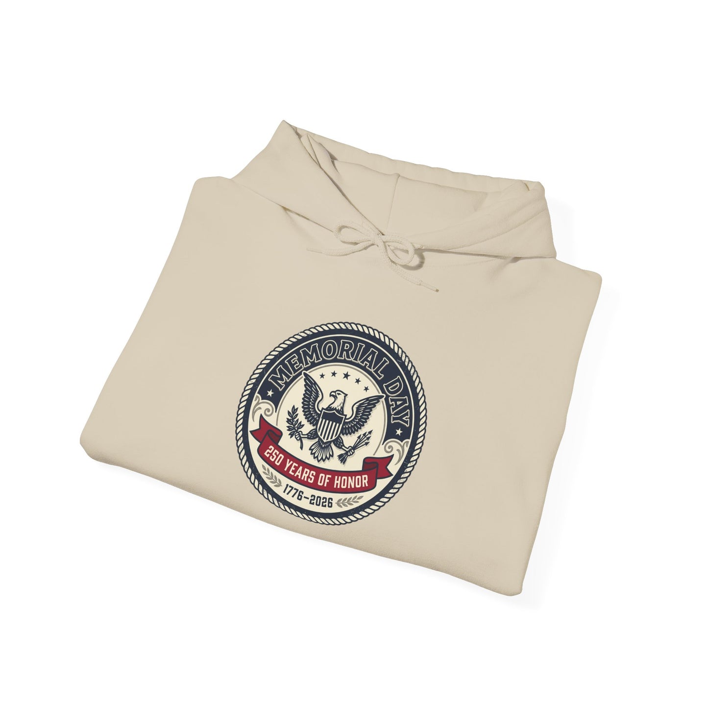 USA 250 Vintage Seal Hoodie | 1776–2026 Memorial Day, patriotic vintage