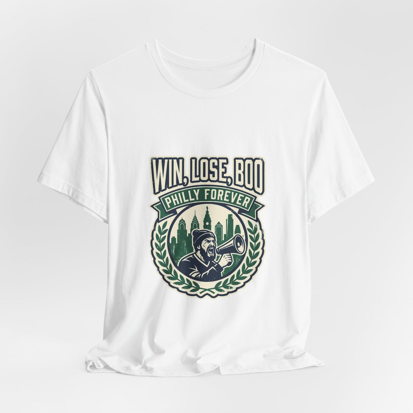 Win, Lose, Boo Philly Forever Tee | city basketball, rivalry humor