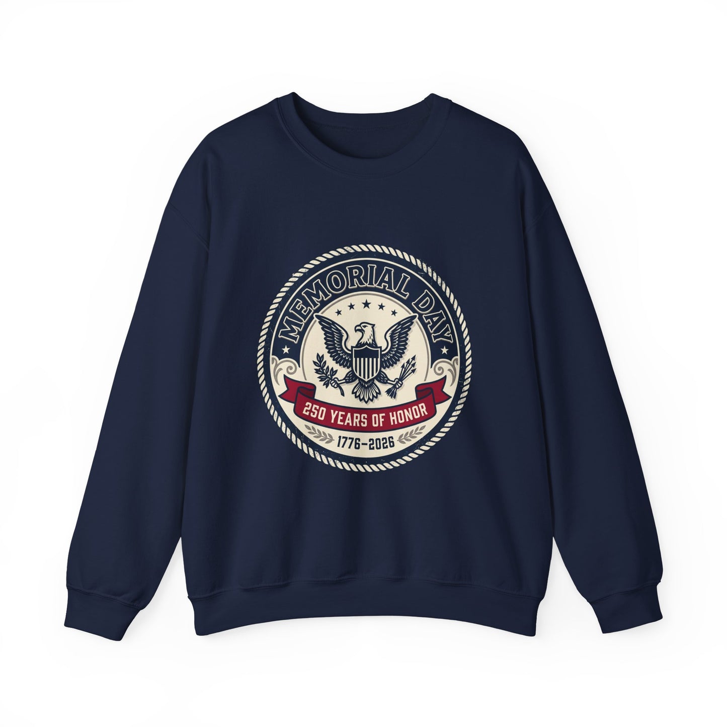Memorial Day USA 250 Crewneck Sweatshirt | 1776–2026, vintage patriotic