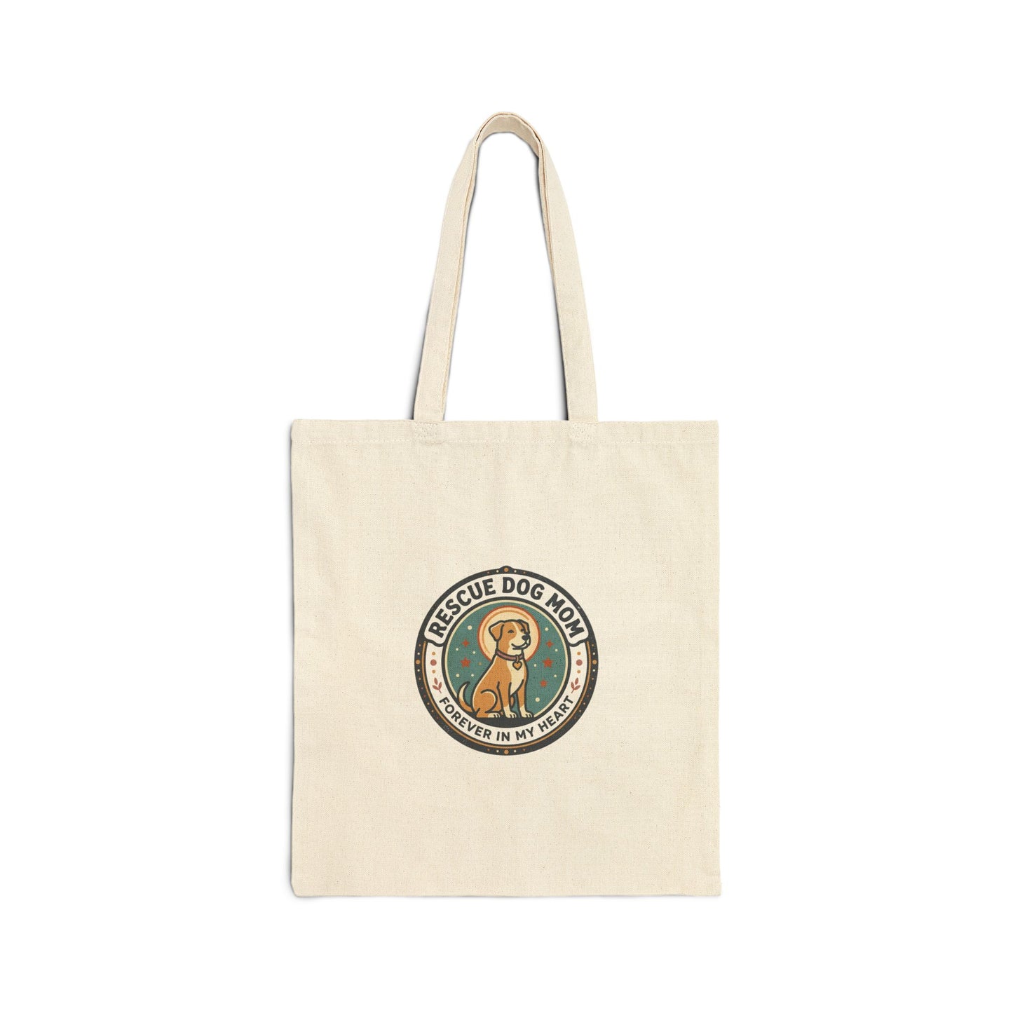 Rescue Dog Mom Tote | Canvas Fur Baby, Rescue Pride