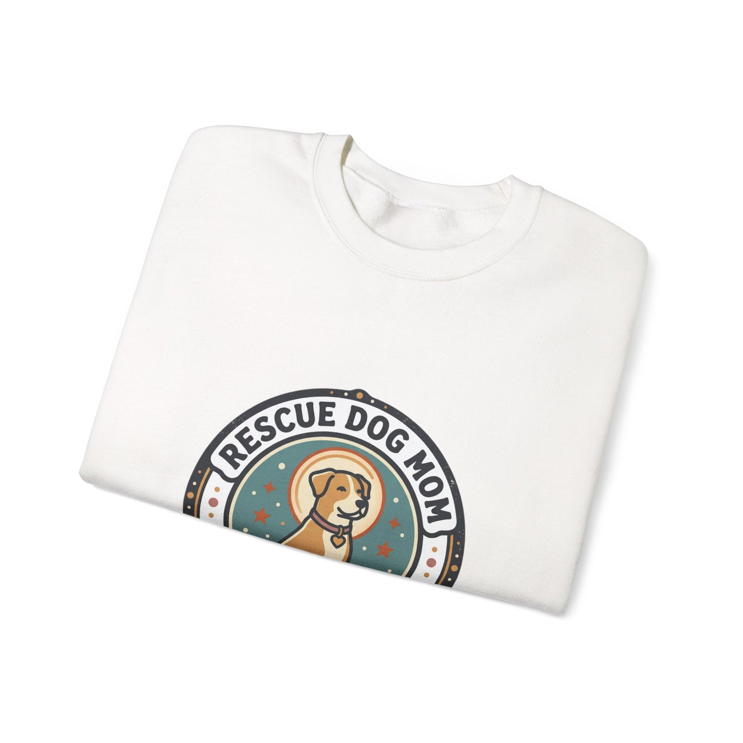Rescue Dog Mom Crewneck Sweatshirt | rescue pride, fur baby