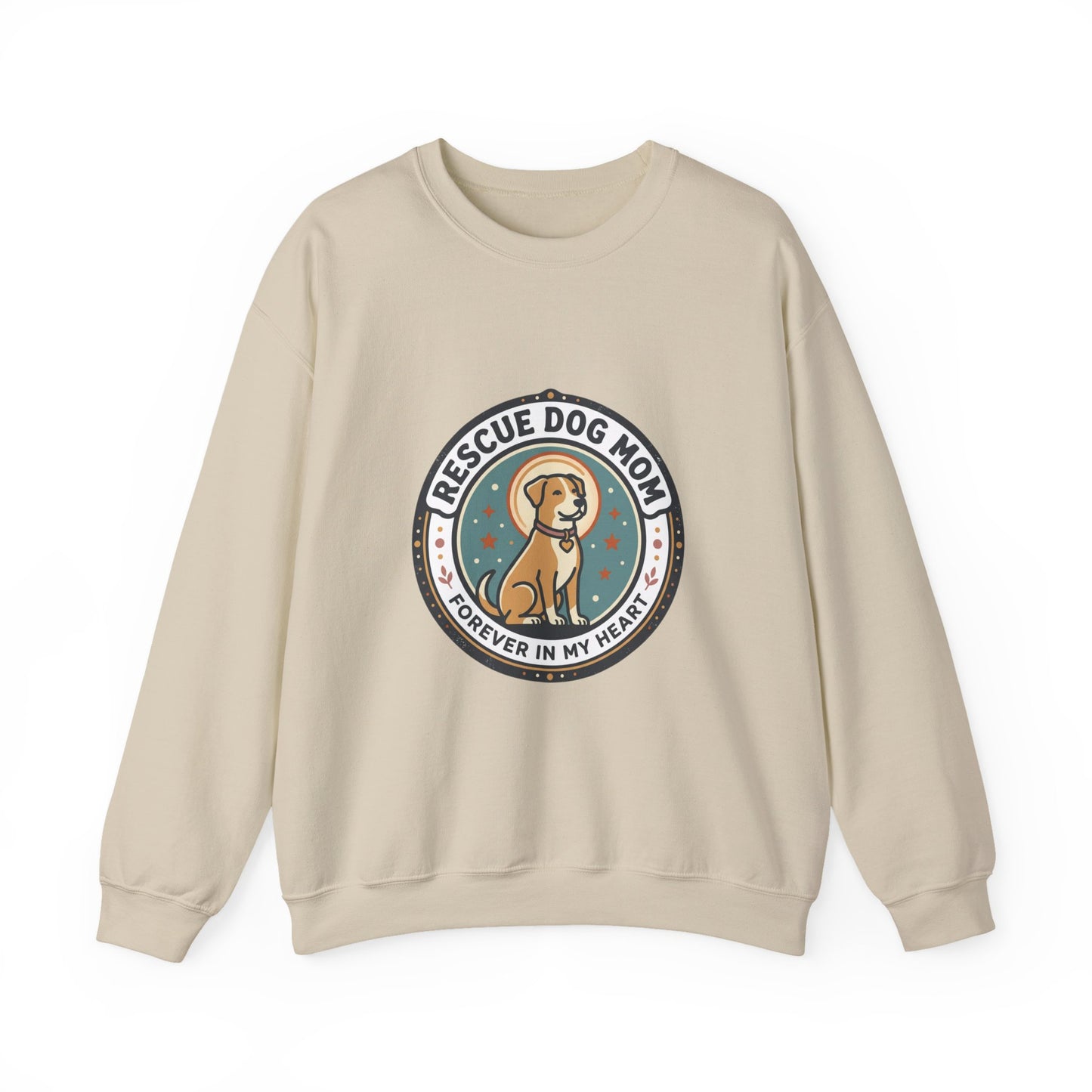 Rescue Dog Mom Crewneck Sweatshirt | rescue pride, fur baby
