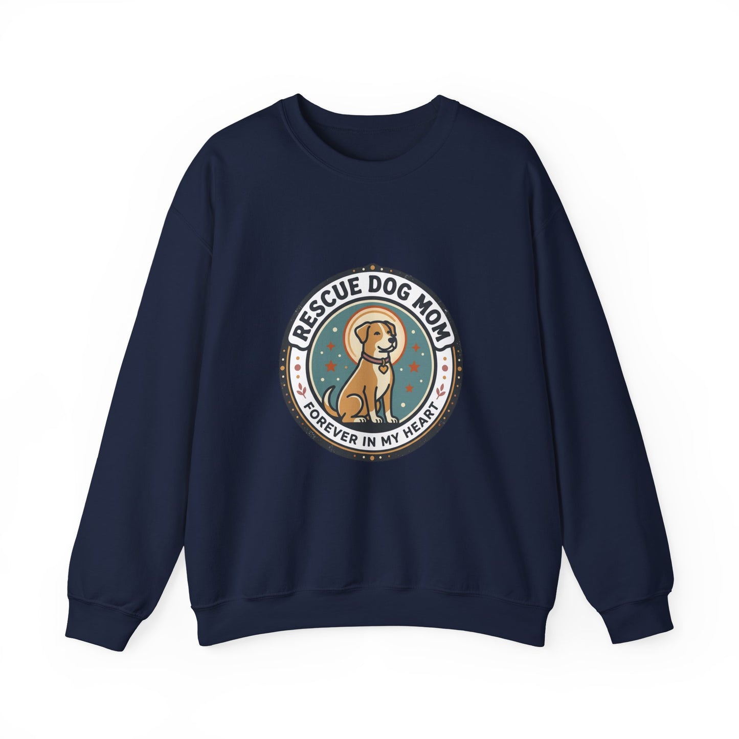 Rescue Dog Mom Crewneck Sweatshirt | rescue pride, fur baby