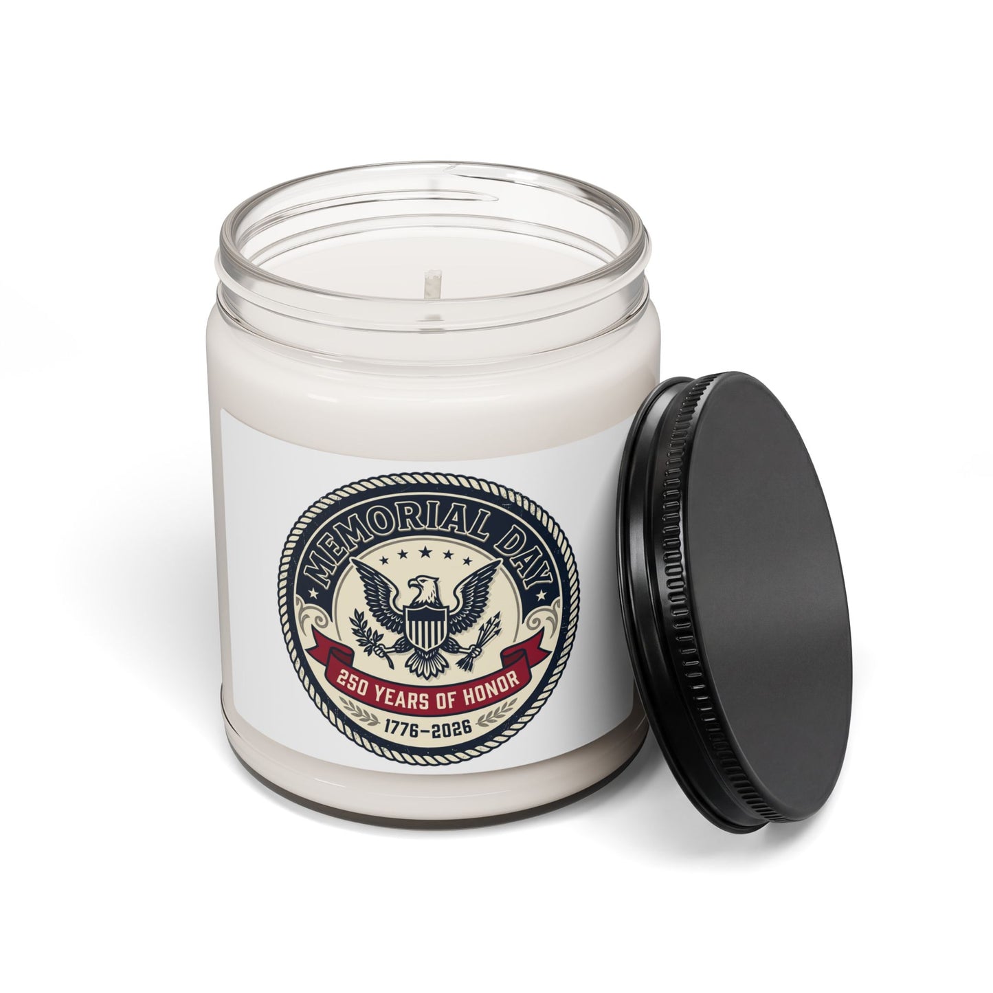 USA 250 Memorial Day Candle | 1776–2026 Patriotic Vintage, red white and blue
