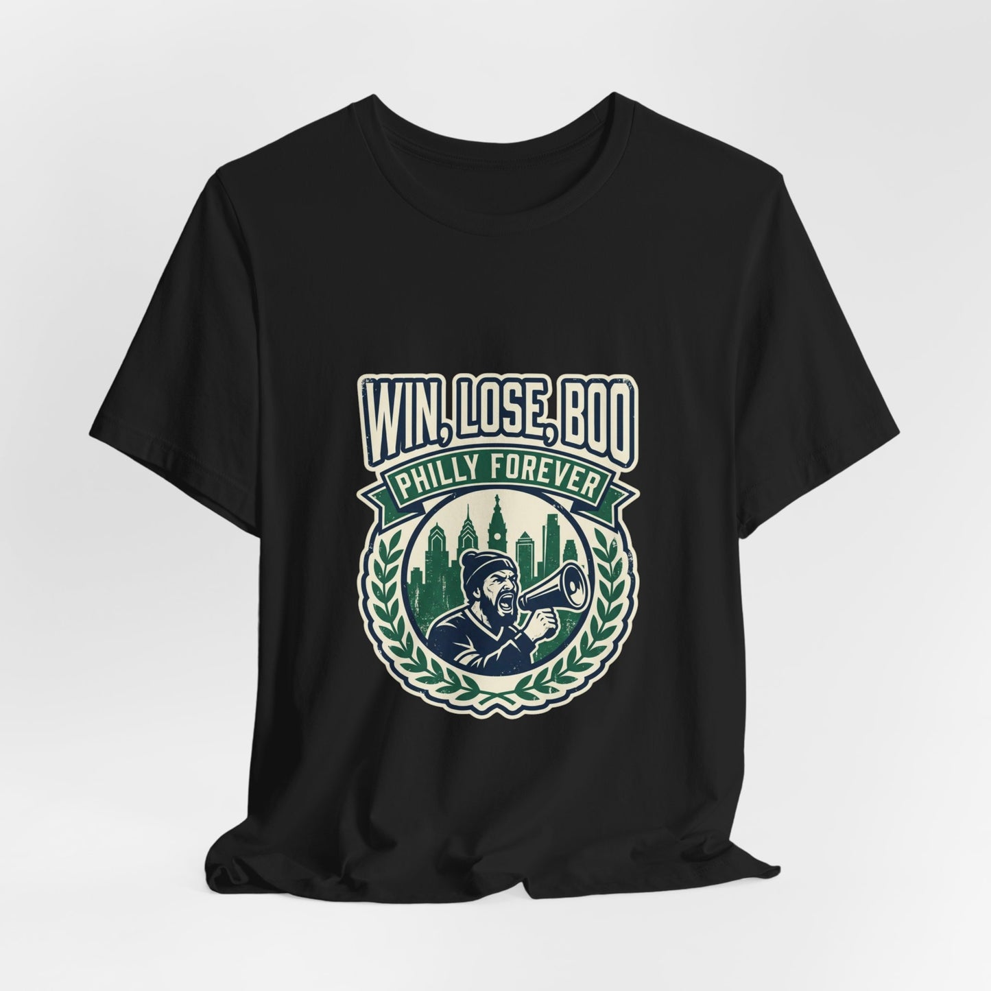 Win, Lose, Boo Philly Forever Tee | city basketball, rivalry humor