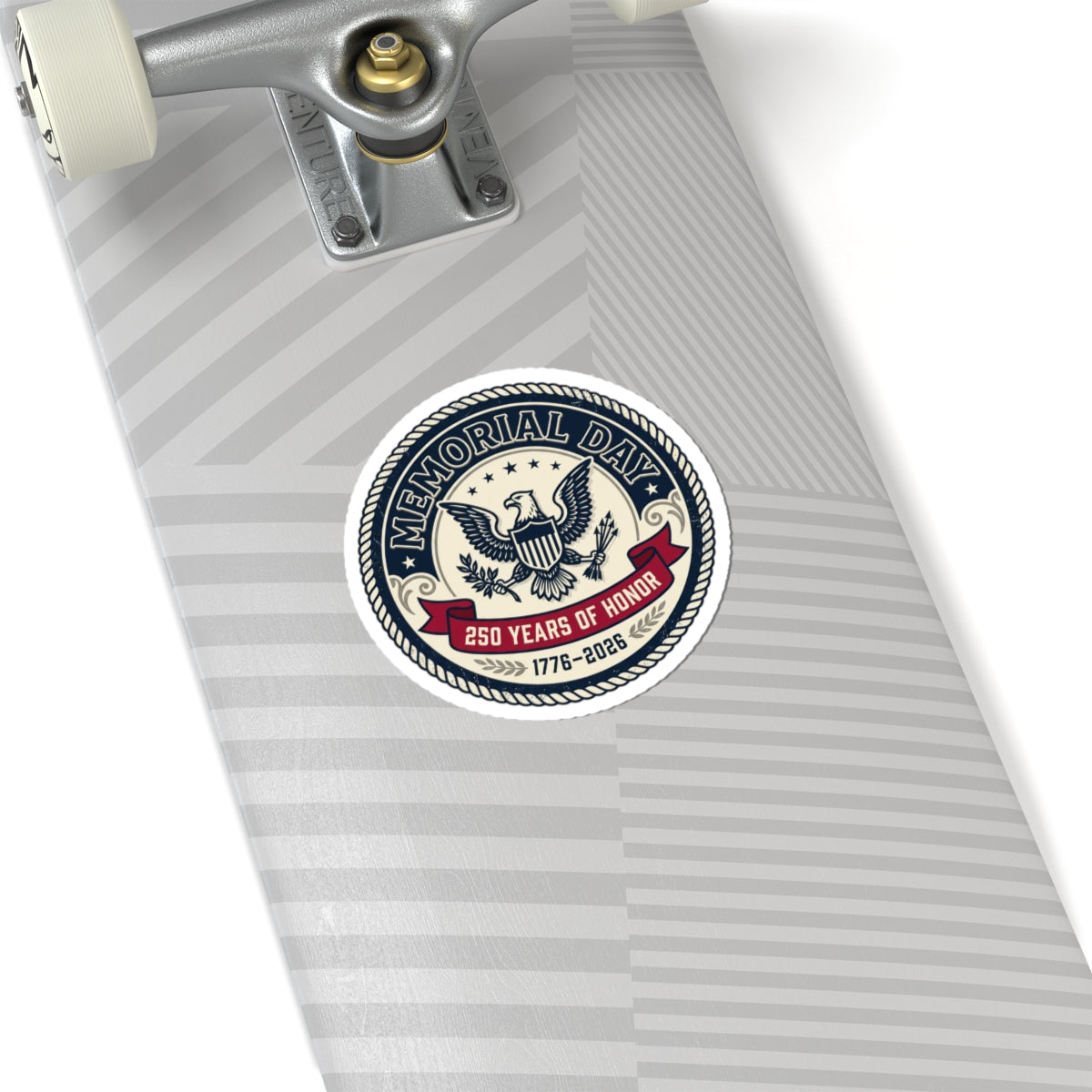 Memorial Day 250 Years of Honor Sticker | USA 250, 1776–2026, patriotic vintage