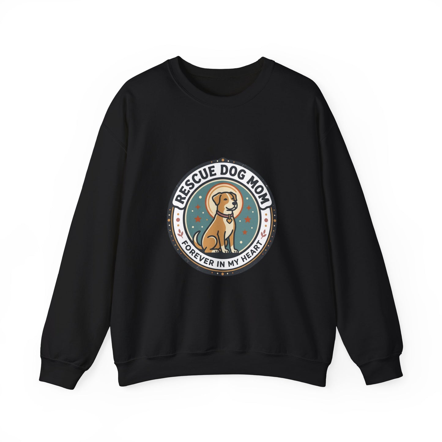 Rescue Dog Mom Crewneck Sweatshirt | rescue pride, fur baby