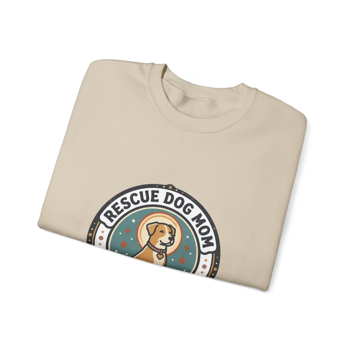 Rescue Dog Mom Crewneck Sweatshirt | rescue pride, fur baby