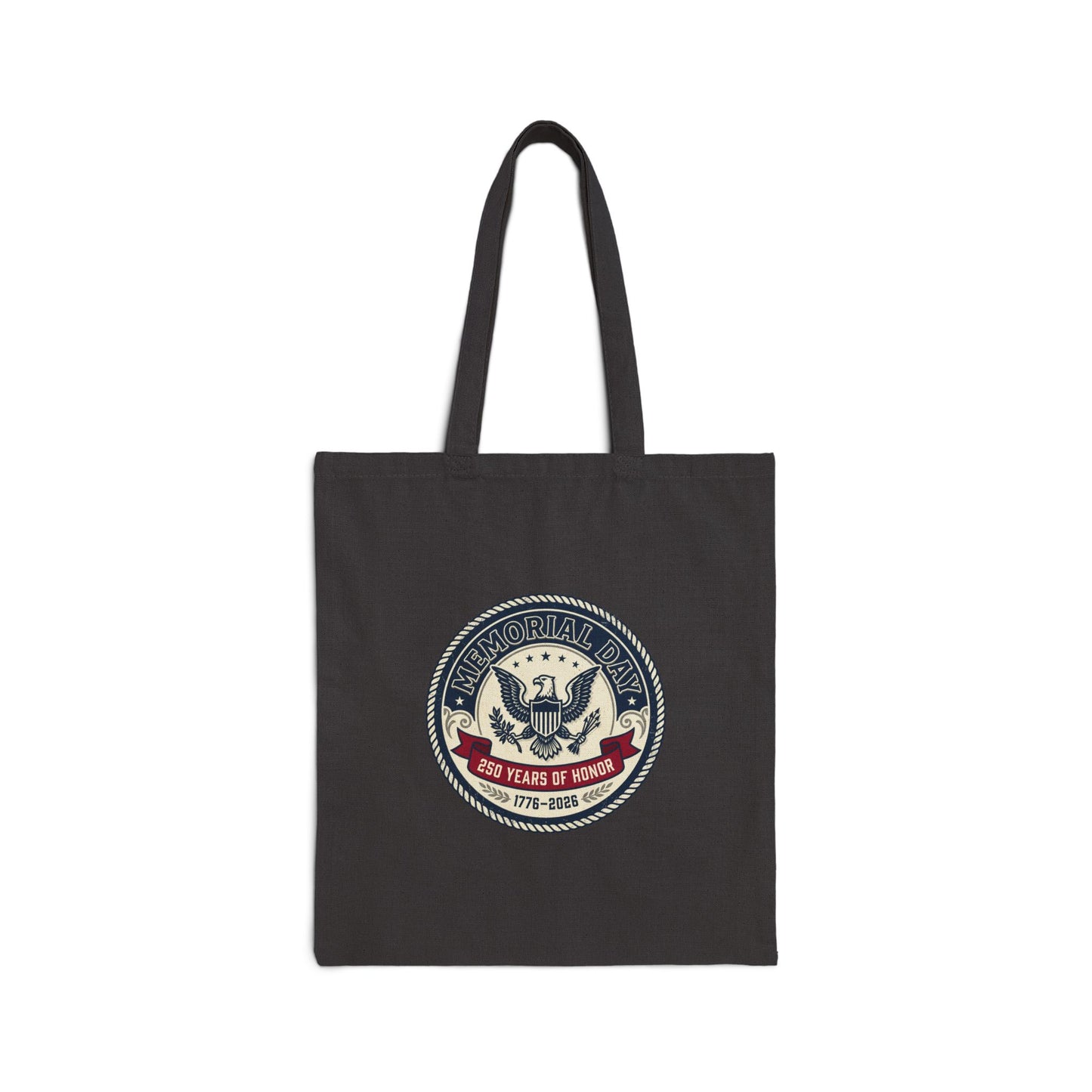 USA 250 Vintage Seal Tote | Memorial Day 1776–2026, patriotic heritage