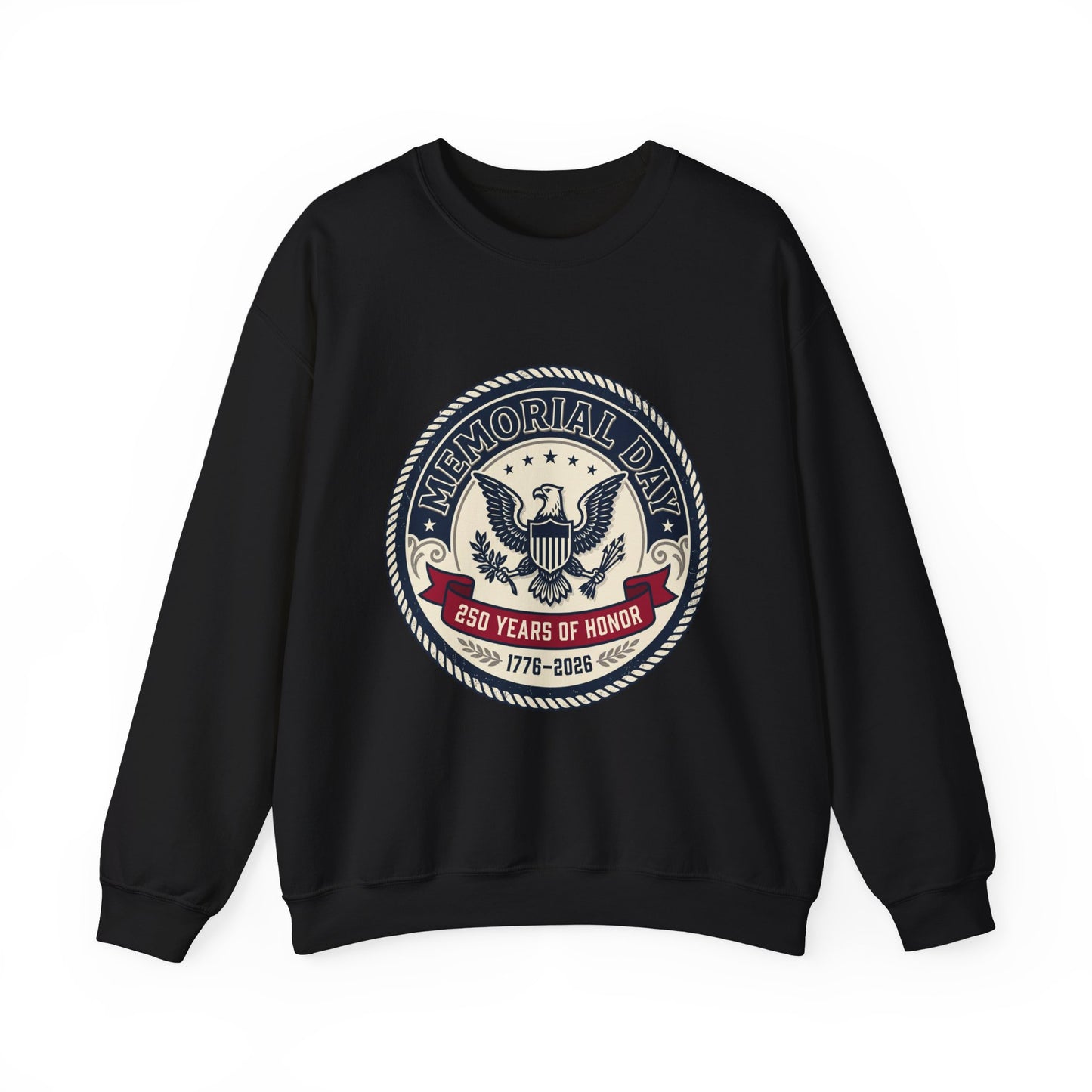 Memorial Day USA 250 Crewneck Sweatshirt | 1776–2026, vintage patriotic
