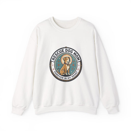Rescue Dog Mom Crewneck Sweatshirt | rescue pride, fur baby