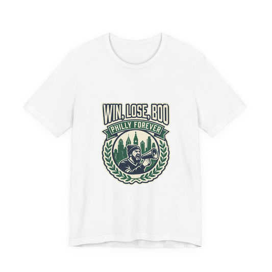 Win, Lose, Boo Philly Forever Tee | city basketball, rivalry humor