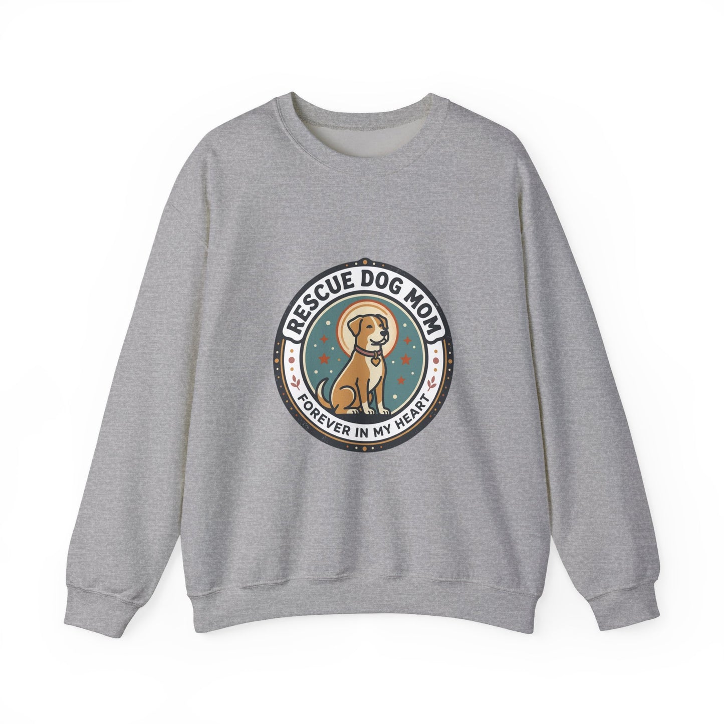 Rescue Dog Mom Crewneck Sweatshirt | rescue pride, fur baby
